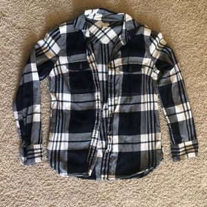 Black and White J Crew Flannel